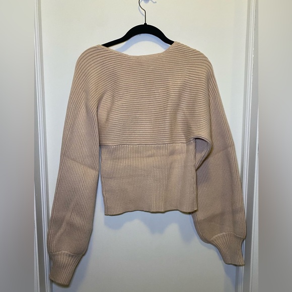 Square Neck Ribbed Sweater - Picture 8 of 8
